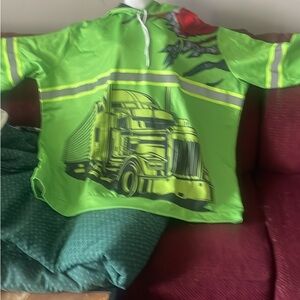Bright Green Hoodie with Care Tag
